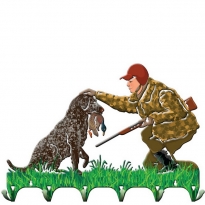 Вешалка"Охотник с собакой 2"