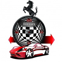 Настенные часы "Феррари"